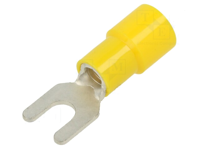 Uiteinde: vork; M4; Ø: 4,3mm; 2,63÷6,64mm2; klemmen; voor draad