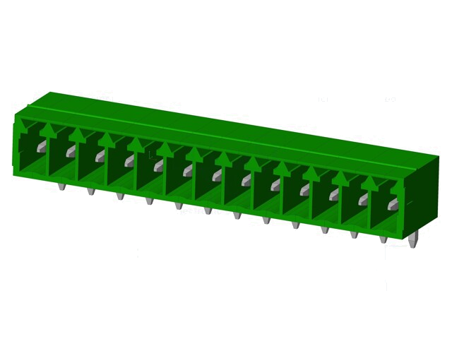 Connector: ontkoppelbare terminal strip; contact; mannelijk