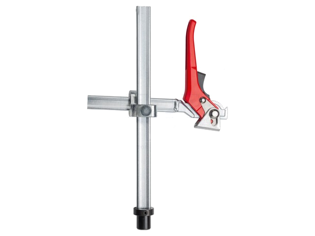 Clamping element; with adjustable height; for welding tables