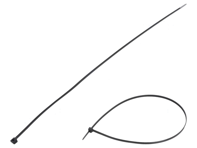 Kabelbinder; L: 500mm; W: 4,8mm; polyamide; 222N; zwart; Ømax: 150mm