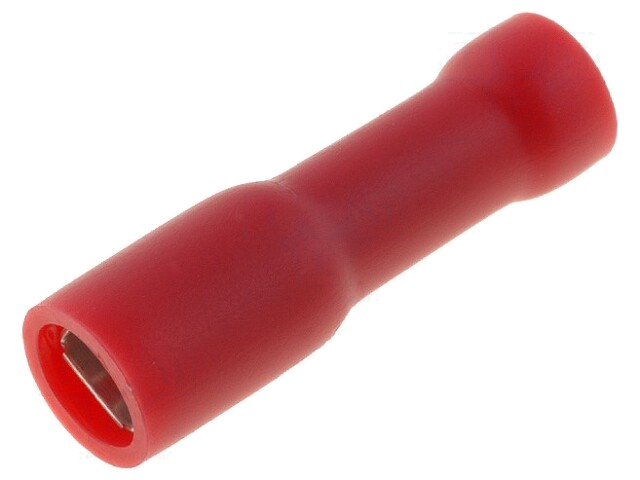 Connector: vlak; 2,8mm; 0,8mm; vrouwelijk; 0,5÷1mm2; klemmen; rood