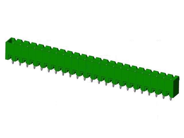 Connector: ontkoppelbare terminal strip; contact; mannelijk