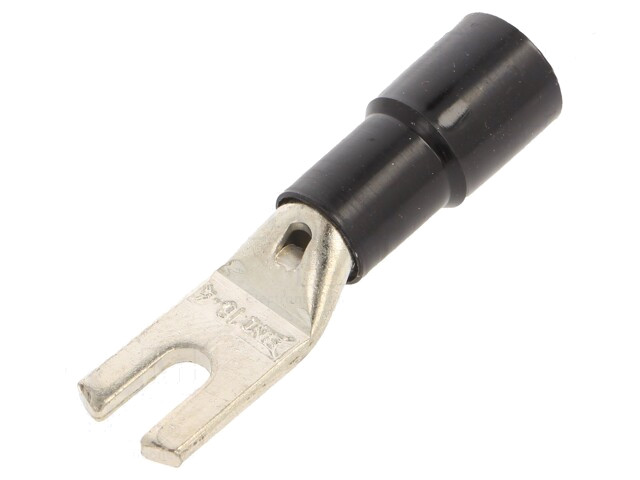 Uiteinde: vork; M4; Ø: 4,3mm; 16mm2; klemmen; voor draad; geïsoleerd