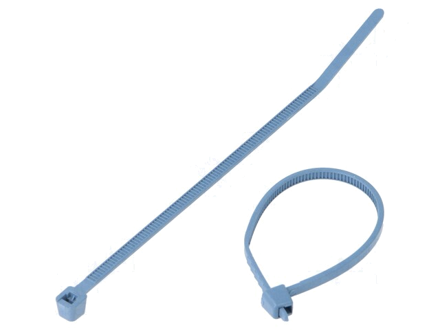Kabelbinder; met metaal; L: 100mm; W: 2,5mm; polyamide; 80N