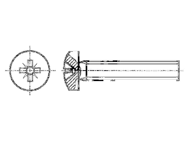 Schroef; M3x6; Kop: cilinder; Pozidriv; PZ1; DIN 7985A; ISO 7045