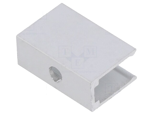 Houder; aluminium; 20x13,5x8mm