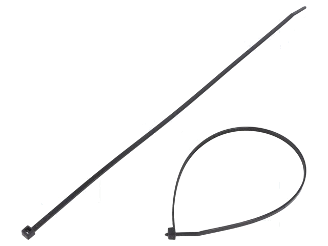 Kabelbinder; L: 290mm; W: 3,5mm; polyamide; 135N; zwart; Ømax: 80mm