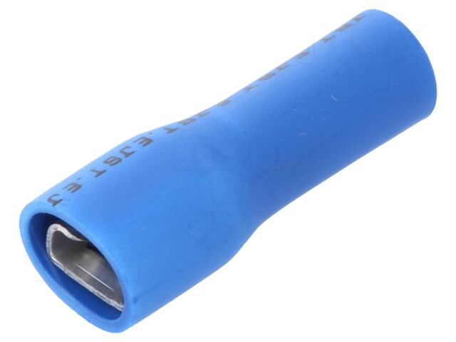 Connector: vlak; 4,8mm; 0,8mm; vrouwelijk; 1÷2,5mm2; klemmen; blauw