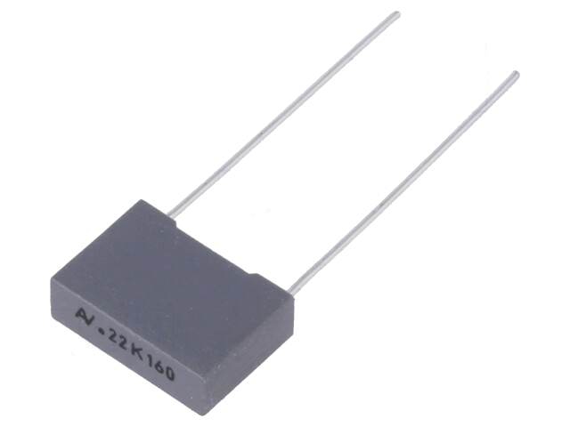 Condensator: polyester; 220nF; 90VAC; 160VDC; 10mm; ±10%; 13x4x9mm