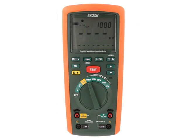 Meter: isolatieweerstand; LCD; (5999); Samplesnelheid: 2x/s