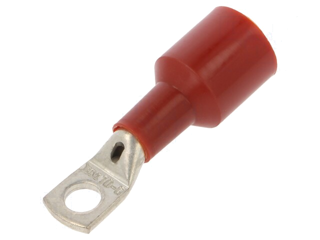 Uiteinde: buis; M6; Ø: 6,3mm; 10mm2; klemmen; voor draad; geïsoleerd