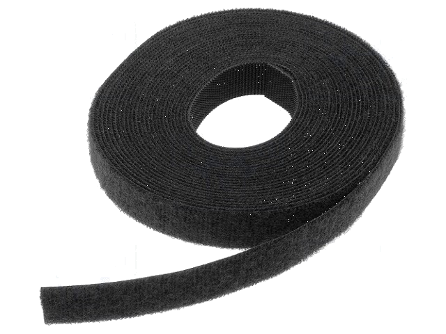 Klittenband kabelbinder; L: 5m; W: 12,5mm; zwart; -40÷85°C; TEXTIE