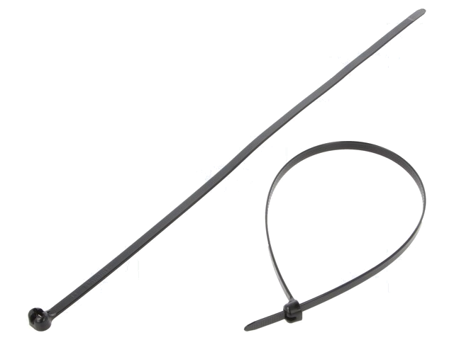 Kabelbinder; met metalen sluiting; L: 378mm; W: 7mm; polyamide