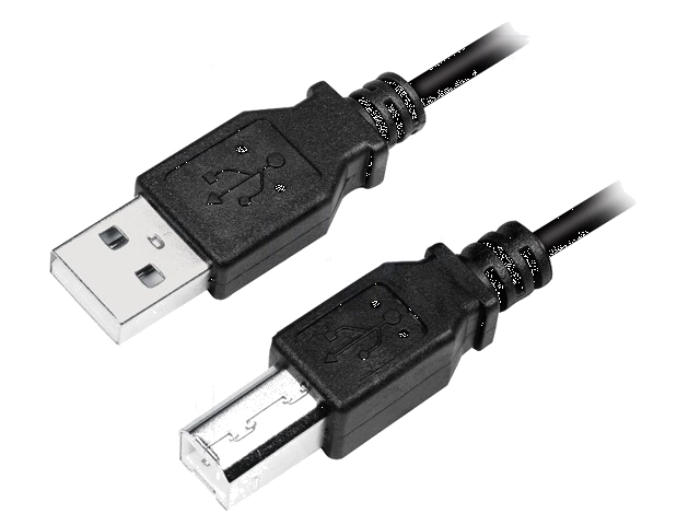 Kabel; USB 2.0; USB-A-stekker,USB-B-stekker; vernikkeld; 2m