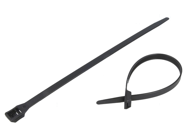 Kabelbinder; L: 257mm; W: 8,9mm; polyamide; 552N; zwart; Ømax: 65mm