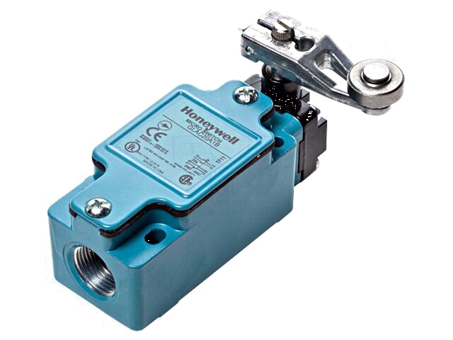 Eindschakelaar; hendel R 46,5mm, roller van metaal Ø19mm; 6A