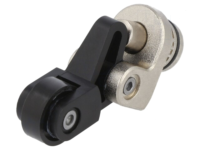 Aandrijfkop; hefboom R 22mm, kunststof rol Ø14mm