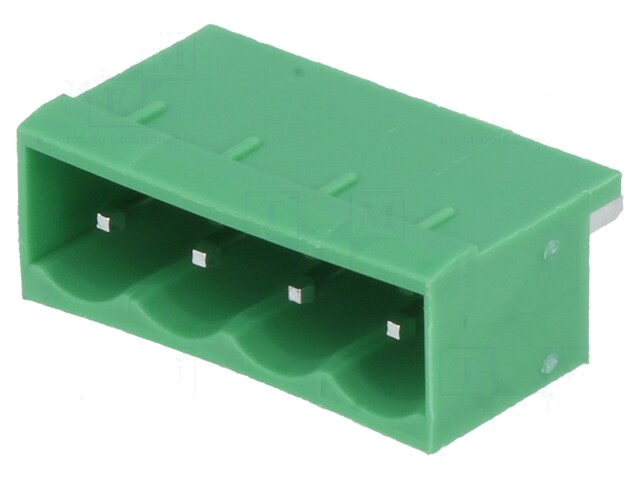 Ontkoppelbare terminal strip; Contactr: 5,08mm; banen: 4; recht