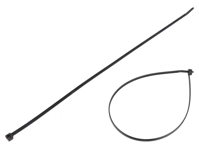 Kabelbinder; L: 390mm; W: 4,6mm; polyamide; 225N; zwart; Ømax: 110mm