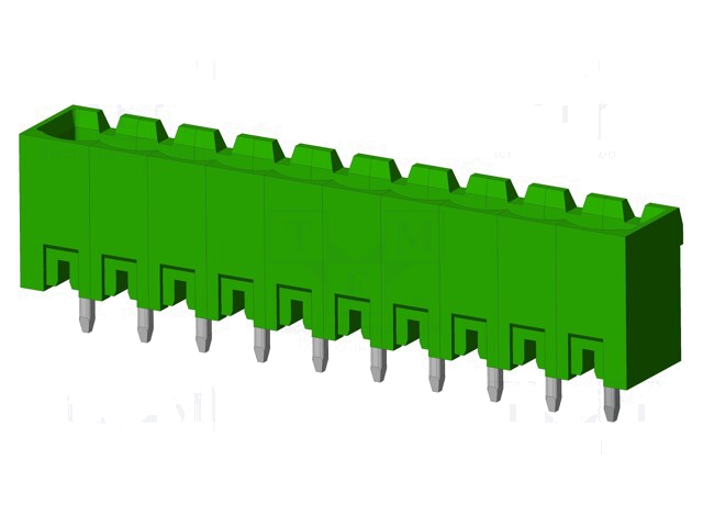 Connector: ontkoppelbare terminal strip; contact; mannelijk