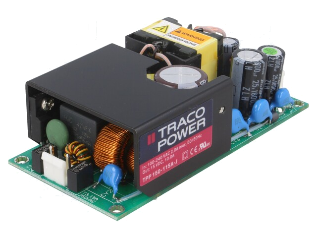 Voedingseenheid: schakelende; open; 150W; 120÷370VDC; 85÷264VAC