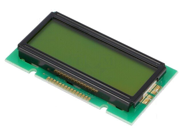 Display: LCD; alfanumeriek; STN Positive; 12x2; geel-groen; LED