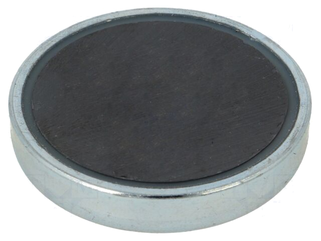 Magneet: vast; hard ferriet; 100N; Ø: 36mm; H: 7,7mm; staal