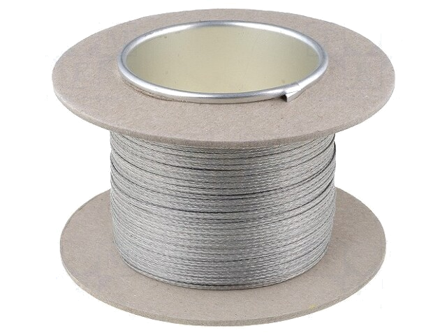 Vlechtwerk; tape; Thk: 0,5mm; W: 2mm; 10A; Verpakking: 25m