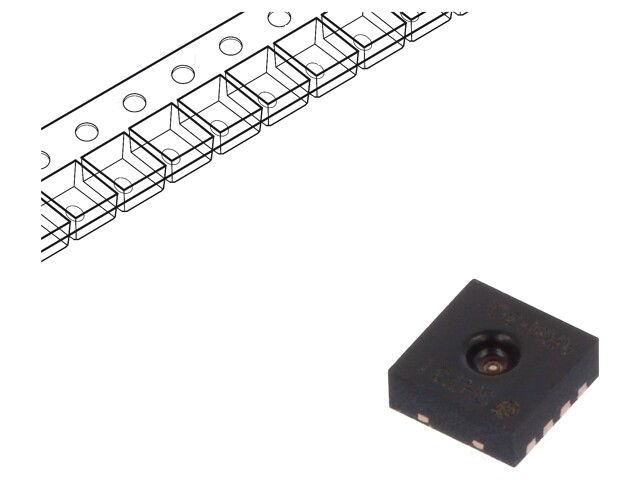 Sensor: temperatuur en vochtigheid; 0÷100%RH; -40÷125°C; DFN8