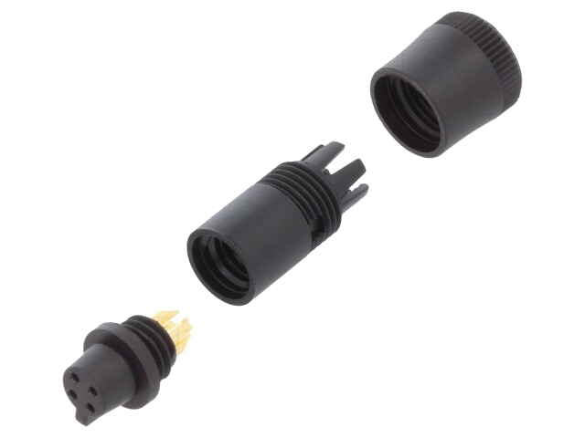 Connector: rond; stekker; 719; vrouwelijk; PIN: 4; niet afgeschermd