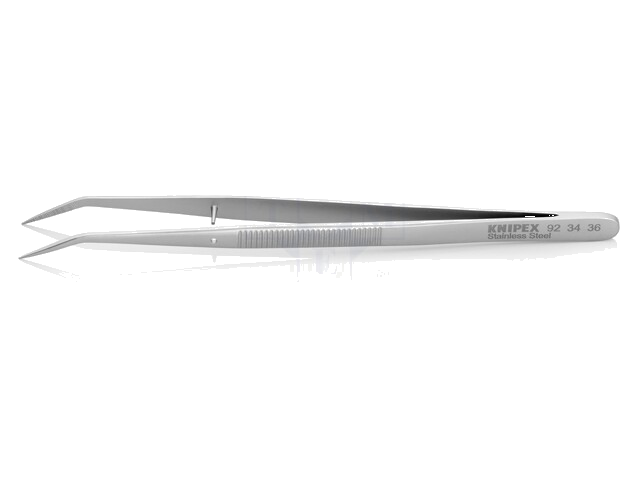 Pincet; 150mm; Bladen: gebogen; De vorm van de punt: scherp