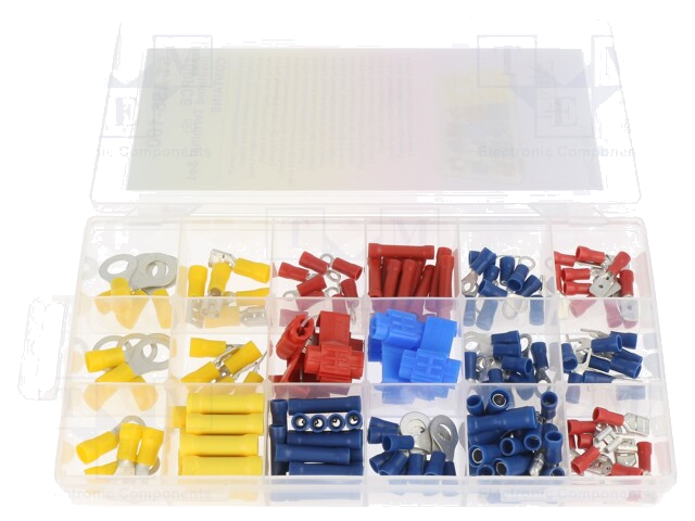 Set: connectoren; IDC,klemmen; voor draad; 160st.