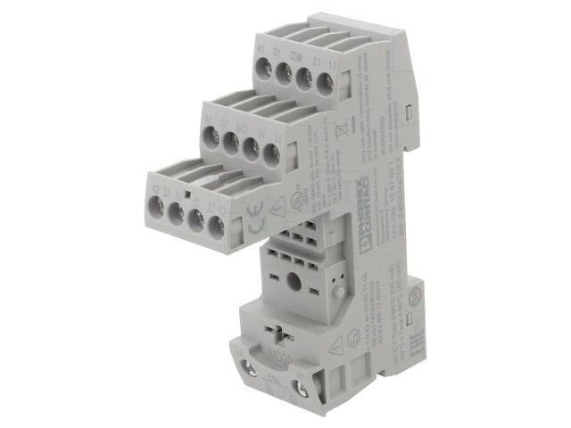 Socket; op DIN-rail
