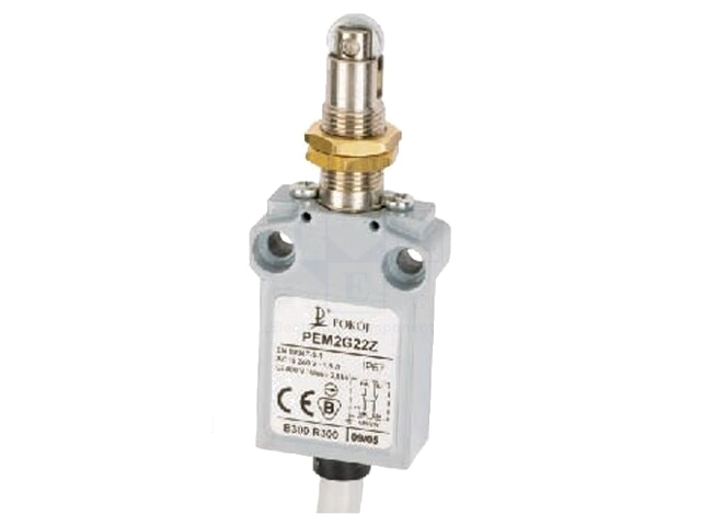 Eindschakelaar; NO + NC; 5A; max.250VAC; max.250VDC; kabel 1 m