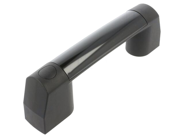 Houder; technopolymeer PA; zwart; H: 65mm; L: 212,5mm; W: 65mm
