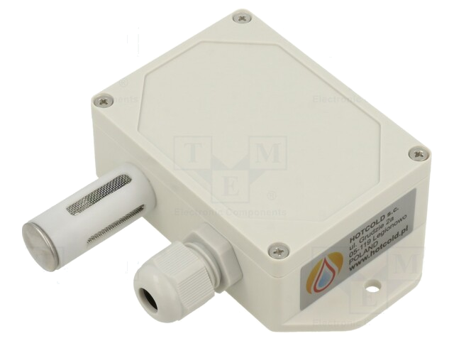 Omvormer: vochtigheid; Bereik: 0÷100% RH; 24VDC; 24VAC; -20÷80°C