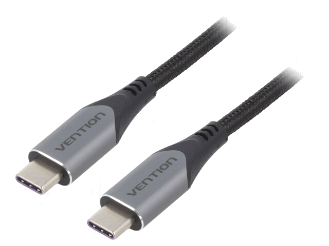 Kabel; USB 2.0; USB-C-stekker,aan beide zijden; 2m; zwart; 100W