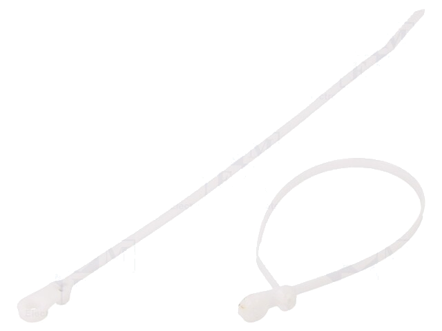 Kabelbinder; met metalen sluiting,met bevestiging; L: 216mm