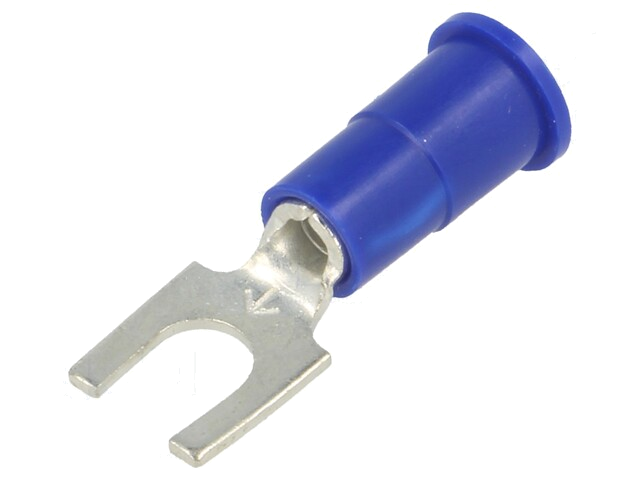 Uiteinde: vork; M4; Ø: 4,32mm; klemmen; voor draad; geïsoleerd