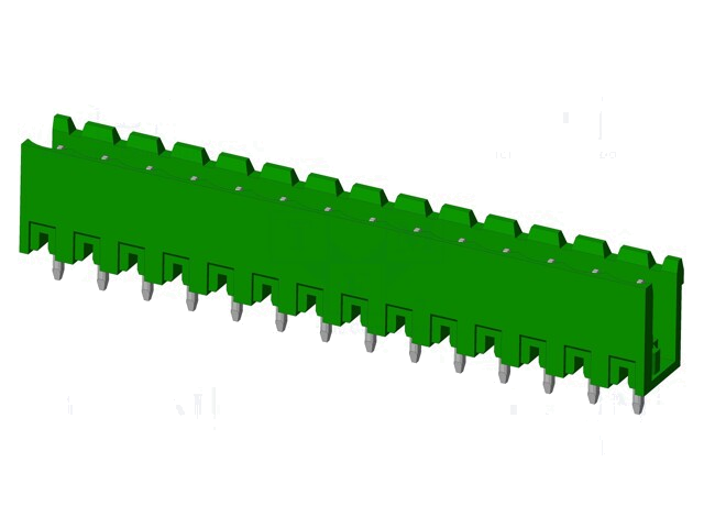 Connector: ontkoppelbare terminal strip; contact; mannelijk