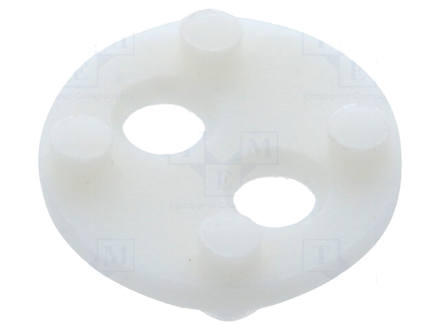Afstandbus; LED; Øext: 6,4mm; ØLED: 3mm,5mm; L: 1,8mm; wit; UL94V-2