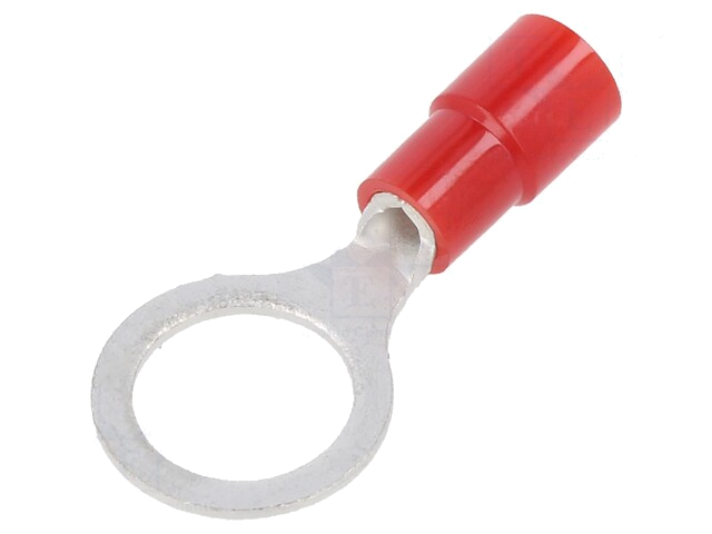 Uiteinde: oog; M8; Ø: 8,4mm; 0,3÷1,65mm2; klemmen; voor draad; rood