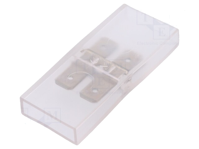 Connector: terminal strip; connectors 6,3x0,8mm; max.75°C; 300V