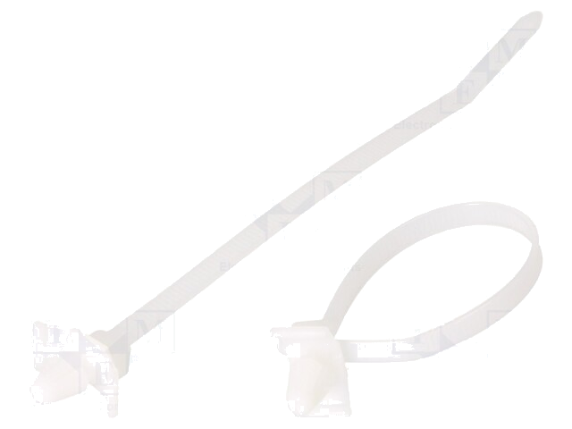 Kabelbinder; met bevestiging; L: 132mm; W: 4,8mm; polyamide; 222N