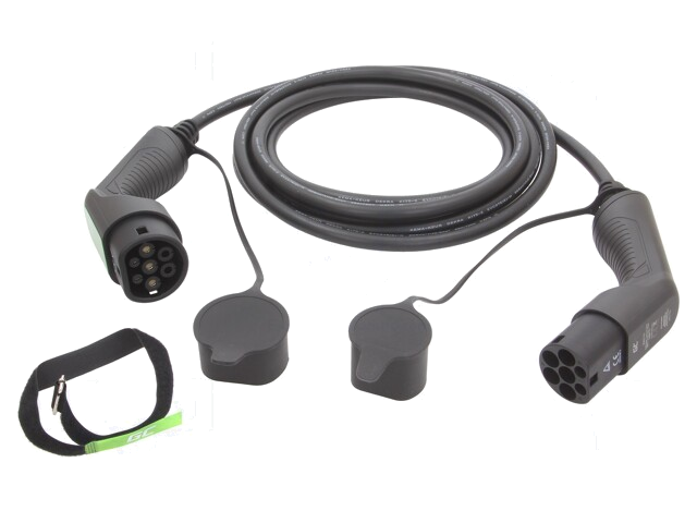 Kabel: eMobility; 230V; 7,2kW; IP55; Type 2,aan beide zijden; 5m