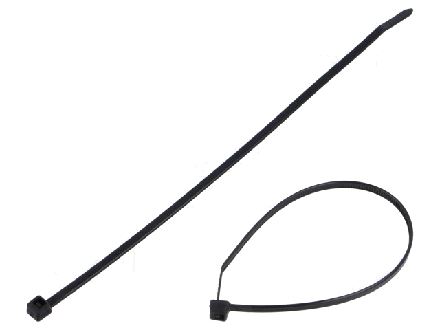 Kabelbinder; L: 205mm; W: 3,6mm; polyamide; zwart; UL94V-2