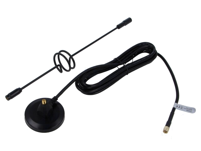 Antenne; zwart; SMA; 50W; 600MHz÷2,7GHz; 50Ω; 3m; 14dBi; -20÷85°C