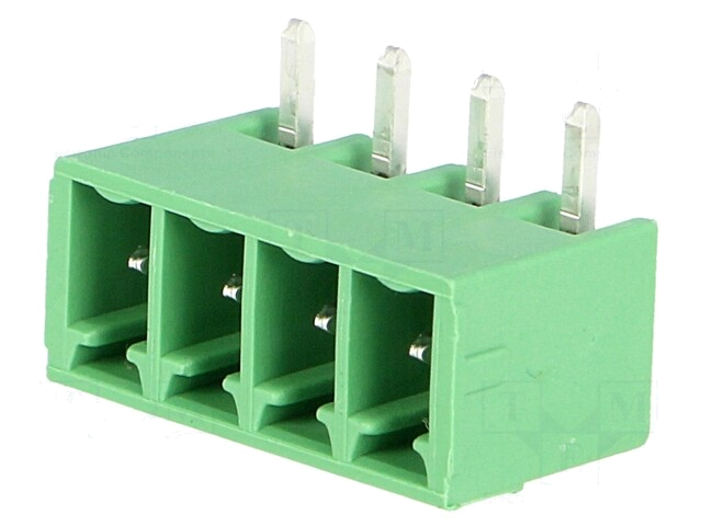 Ontkoppelbare terminal strip; 3,81mm; banen: 4; hoek van 90 °