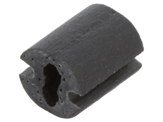 Afstandbus; LED; Øext: 4,8mm; ØLED: 3mm; zwart; UL94V-0; Mat: PVC