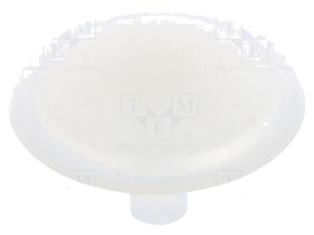 Afsluitdopje; H: 12mm; indrukken; Flensdiam: 12mm; wit; LDPE